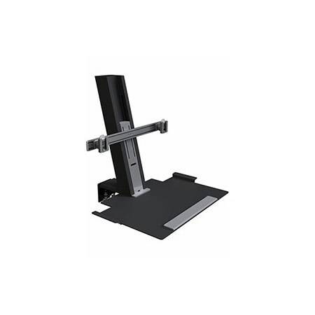 Humanscale Quickstand - 2 Monitors/Lrge Pltfm (Blk) QSBC30CDD